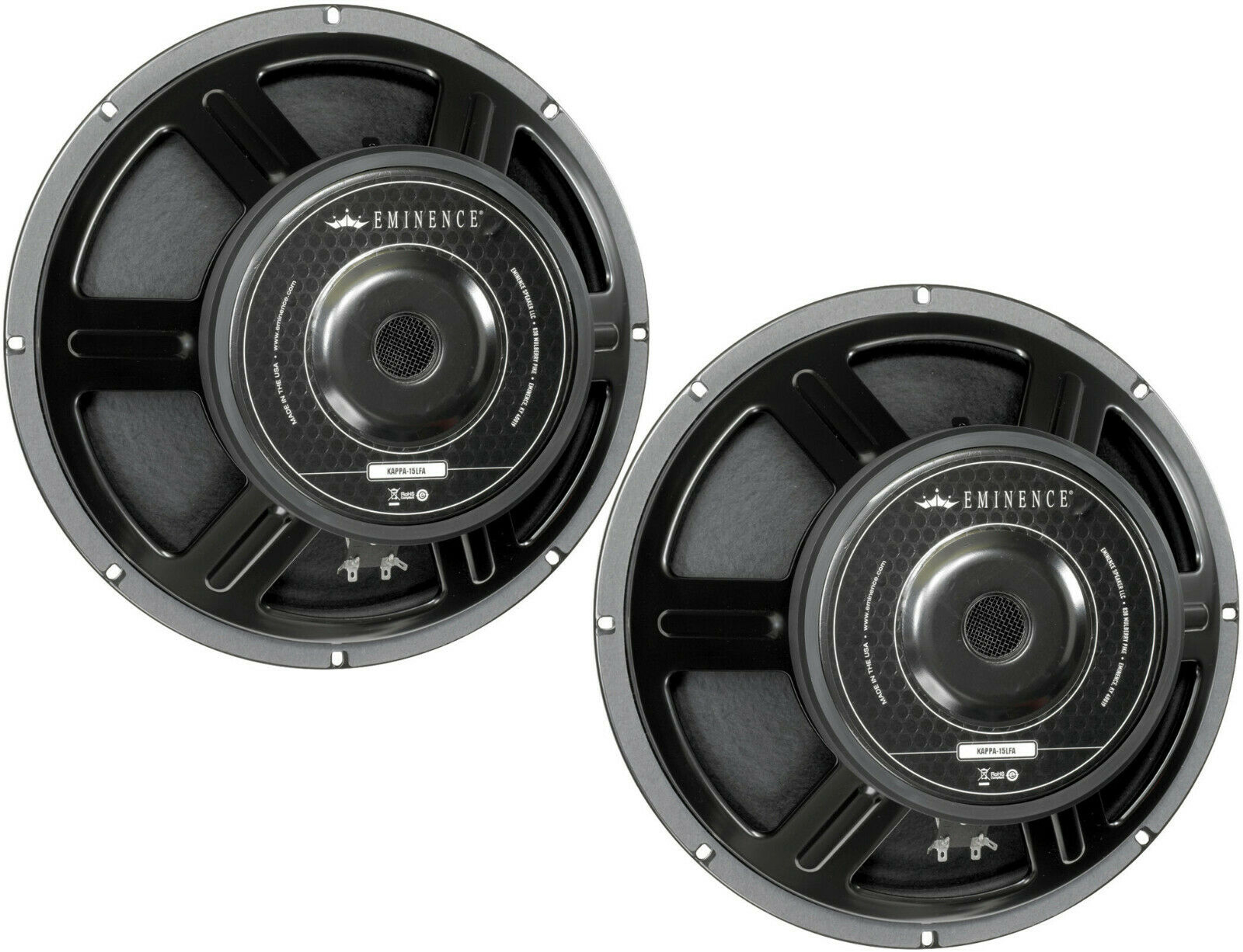 2x Eminence 15" Subwoofer 1200W Replacement Speaker