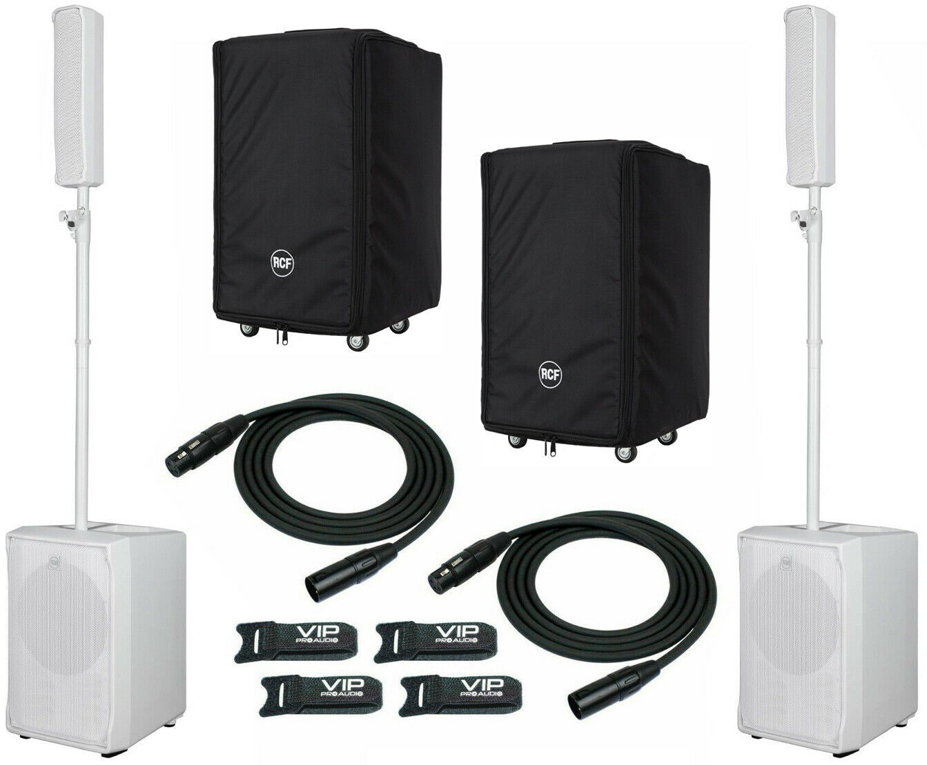DJ Powered Array Column with 2x CVR-WH Evox