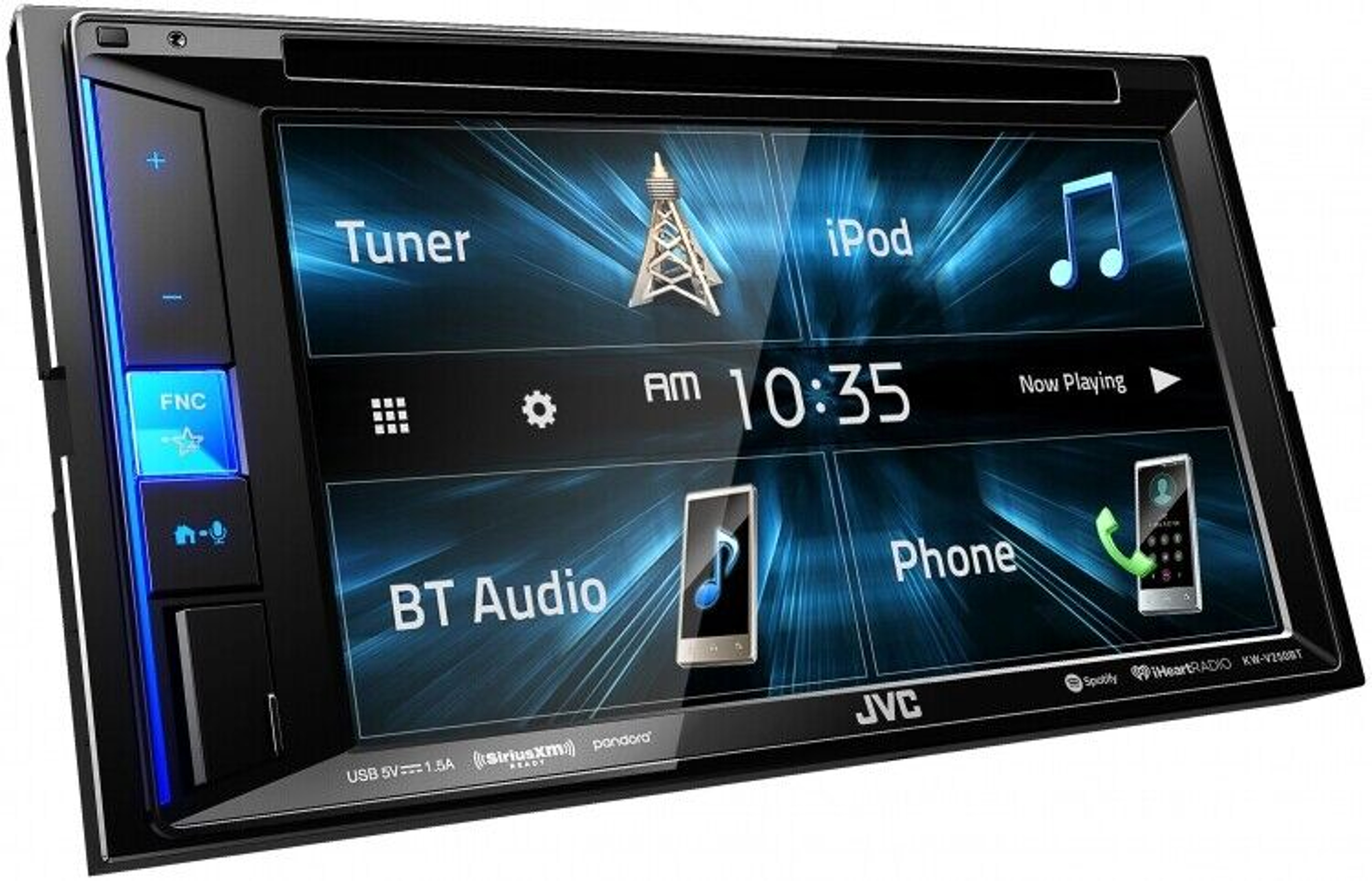 JVC KW-V250BT Double DIN Bluetooth 6.2" DVD/CD Stereo In-Dash Car Receiver