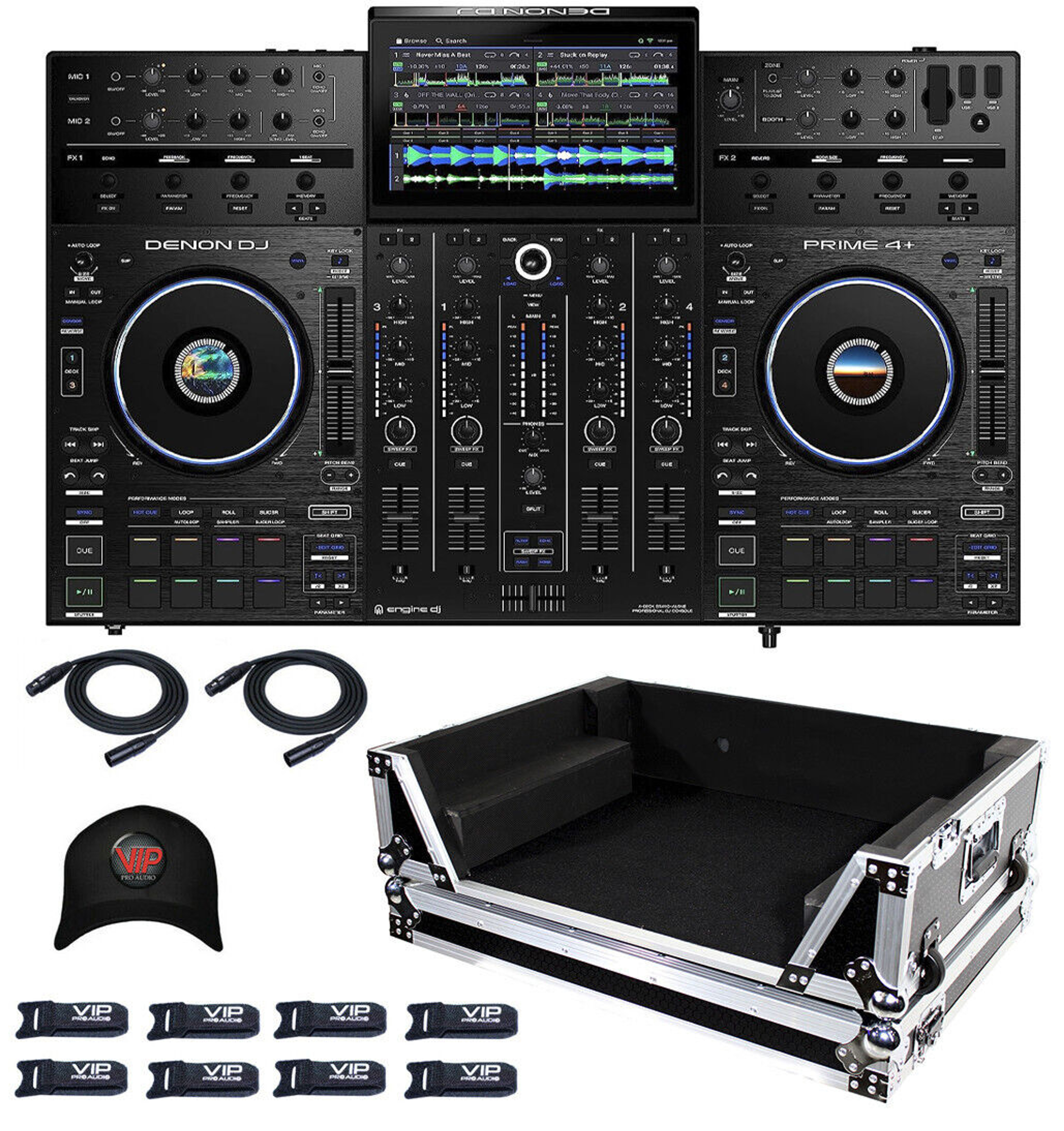 Denon PRIME 4+ DJ Controller WI-FI STREAMING With Amazon Music +