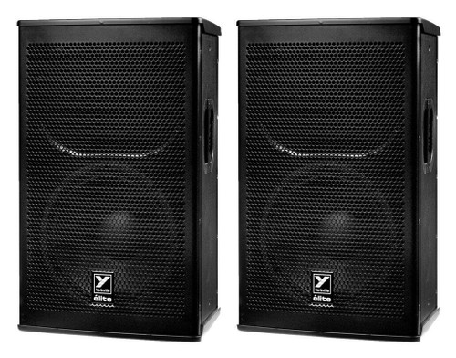 2x Yorkville EF12P Active 12" Powered PA Speaker 2400W Amplified Elite Series