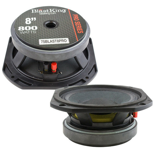 2x BLASTKING BLAST10PRO 10" Midbass Speaker 1000 Watts