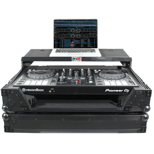 ProX XS-DDJ800WLTBL Flight Case For Pioneer DDJ-800 W-Sliding Laptop Shelf Black