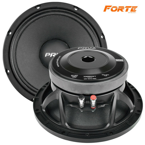 2x PRV Audio 10MB800FT Pro 10" Midbass FORTE Car Audio Speaker 800 Watts 8-Ohms.