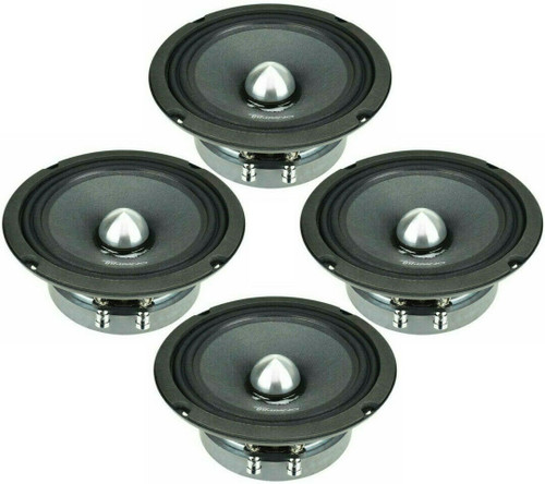 Timpano TPT-MR6-4 BULLET 6" Bullet Midrange Car Speaker 250W 94dB 4-Ohm ( FOUR )