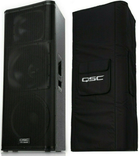 QSC KW153 Active DJ 1000W Amplified Class-D 3-way PA Powered Speaker + QSC Cover