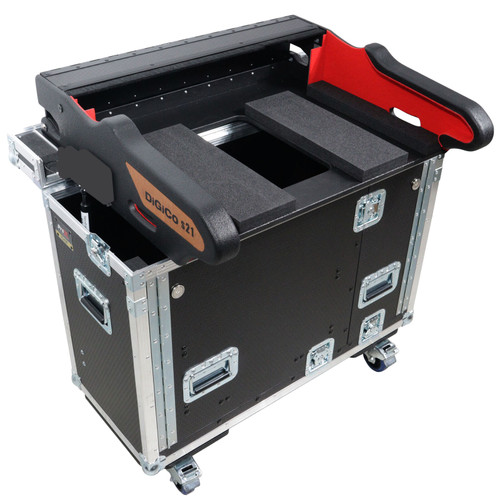 ProX XZF-DIG-S21 Flip-Ready Detachable Retracting Hydraulic Case for Digico S21