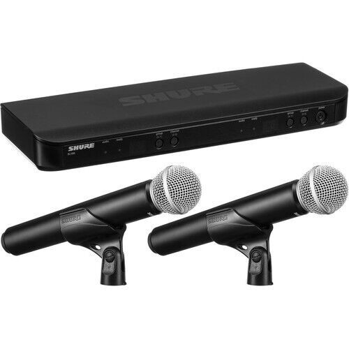 Shure BLX288/SM58-H10 Dual Handheld Wireless Microphone Mic System