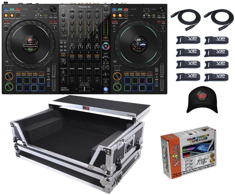 Pioneer DDJ-FLX10 4-CH Controller For Rekordbox & Serato DJ PRO + XS-FLX102UWLT