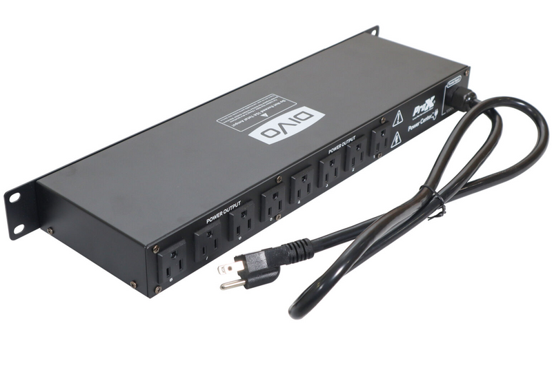 ProX X-PC8DIVO 8 Outlet Rackmount Power Conditioner w/ A&V meter & USB port