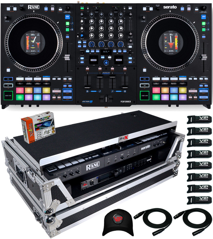 Rane Performer 4-channel Motorized DJ Controller + XS-RANEFOURWLT Case + DriveRack PA2