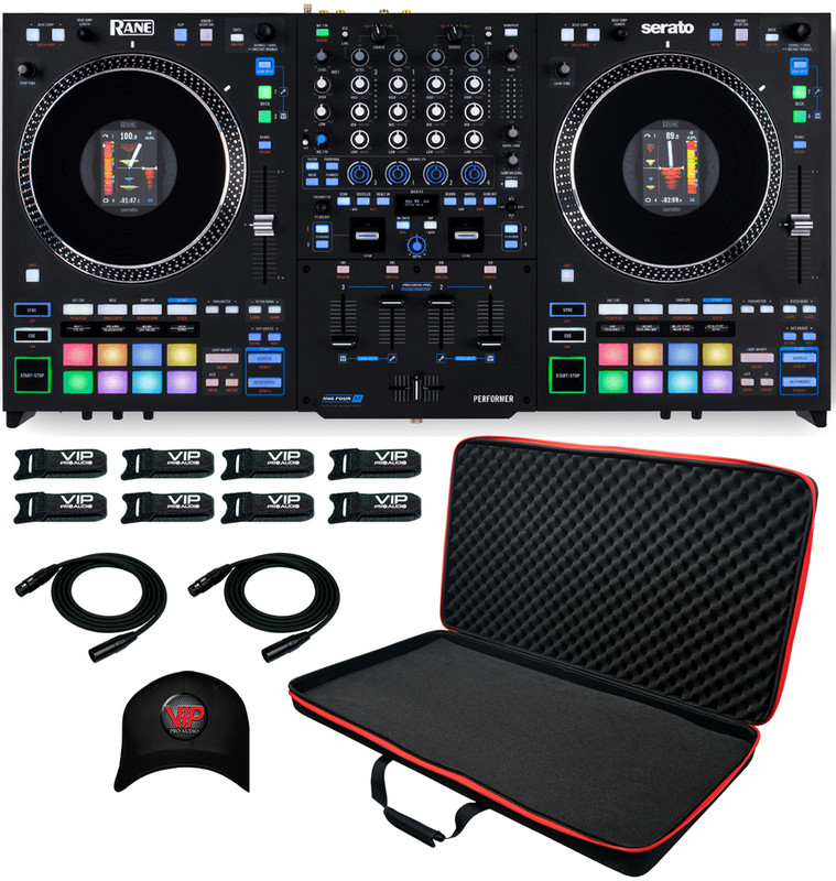 Rane Performer 4-channel Motorized DJ Controller + XB-DJCXL Soft Case + Accessories