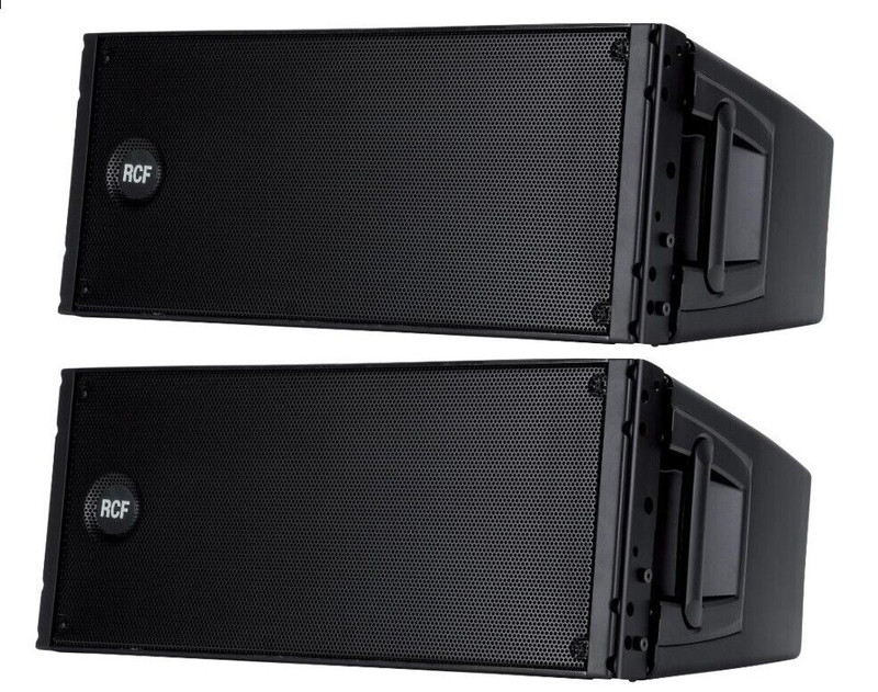 2x RCF HDL 20-A ACTIVE LINE ARRAY 1400 Watts with Two Powerful 10" DJ ...