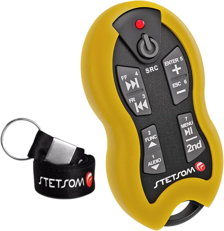 Stetsom SX2 Yellow Long Distance Car Audio Remote Control 16 Function ...
