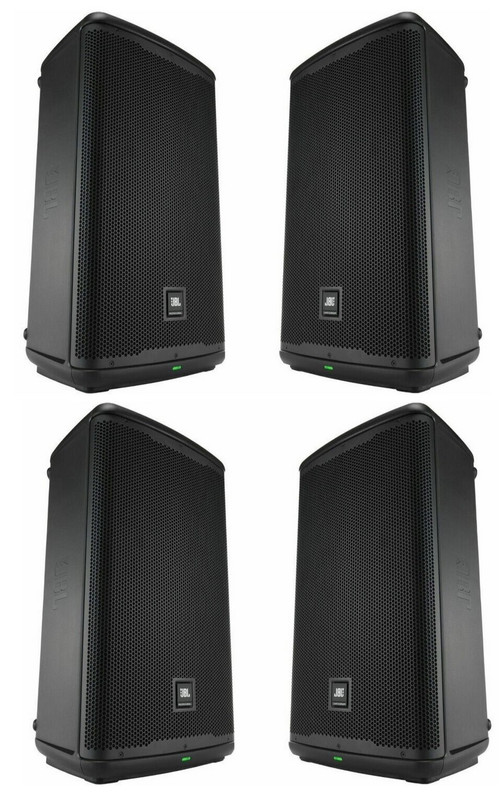 4x JBL EON712 speakers DJ PA setup