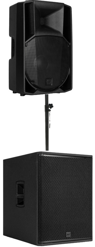 RCF ART 715-A MK5 15" Powered Speaker With DSP 1400W + SUB 708-AS MK3 18" Active Subwoofer 1400W