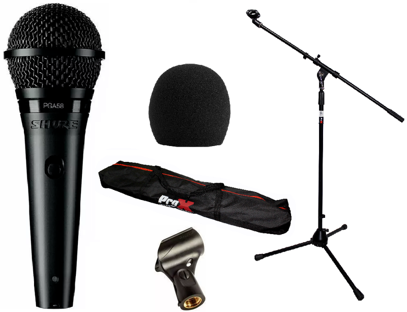 PGA58-LC mic with stand and accessories
