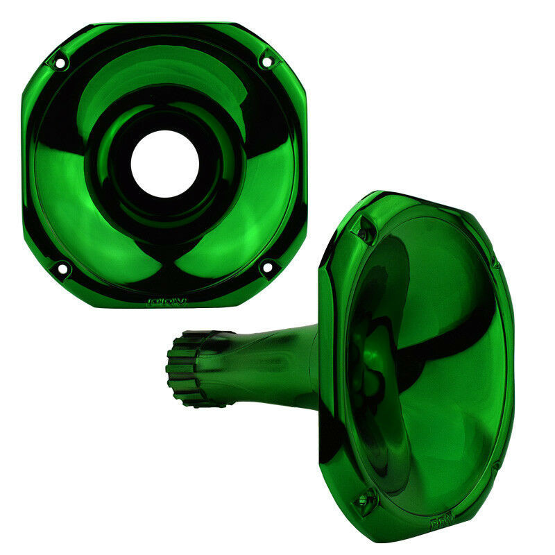 2x PRV Audio WGP14-25 GREEN CR 1" Screw-On Short EXIT WAVEGUIDE 45 x 45 Horn 1-3/8.