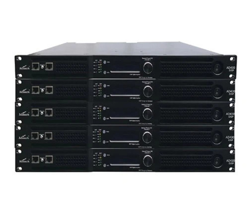 Admark AD30DSP 2-Channel 1 U Rack Mount Class-D Power Amplifier AD-30 DSP