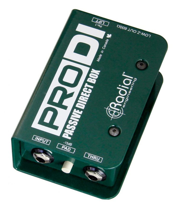 Radial ProDI passive direct box top view.