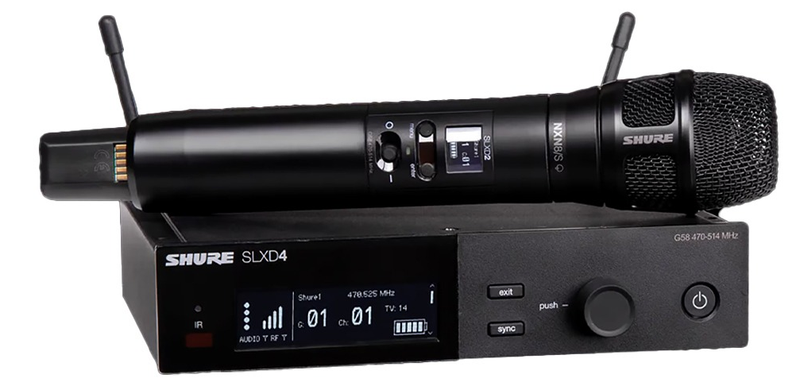 Shure SLXD24/N8SB-G58 Wireless System With Nexadyne 8/S Handheld Transmitter