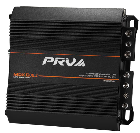 PRV Audio MDX1200.2 1 Ohm MINI 2Channel Car Audio Compact Amplifier 2 x 600Watts