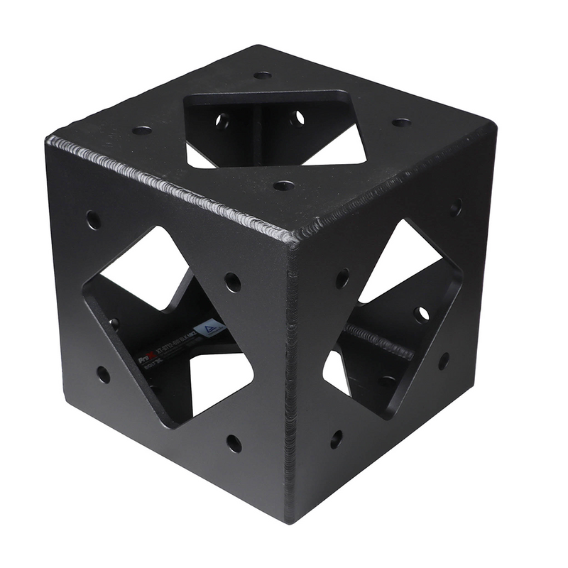 ProX XT-BT12-6WBLKMK2 BoltX 6 Way 12" Flushed Black Corner Block Bolted BoxTruss