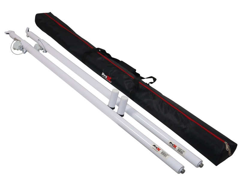 ProX X-ATLAS8FT WHX2 Set of 2 Telescoping Poles 56"–96" Adjustable Height White