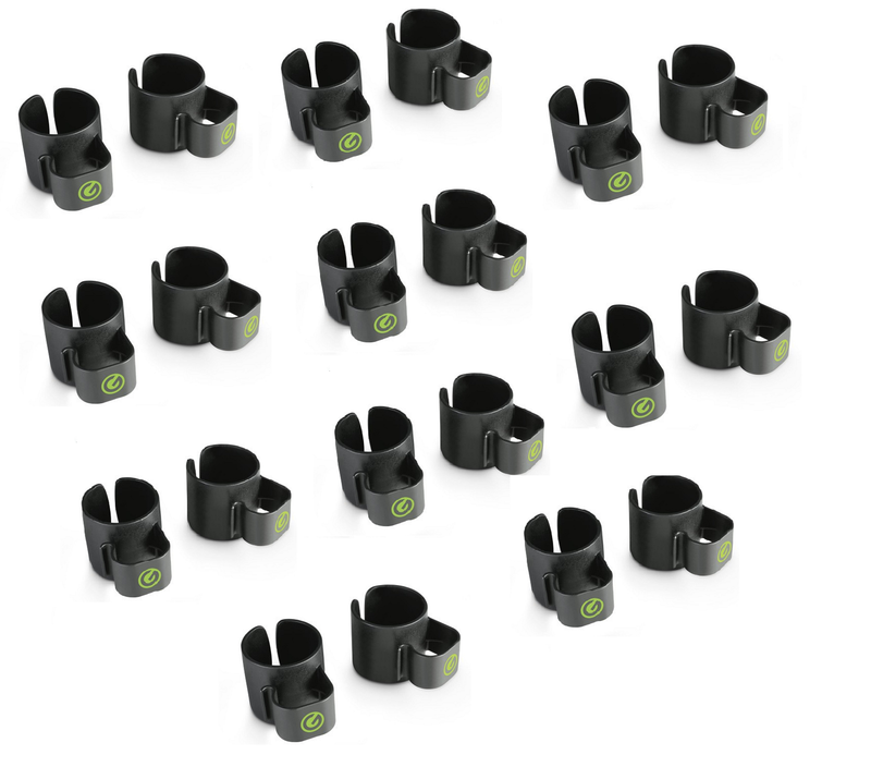 10x Gravity GSACC35B cable clip stand mount pack