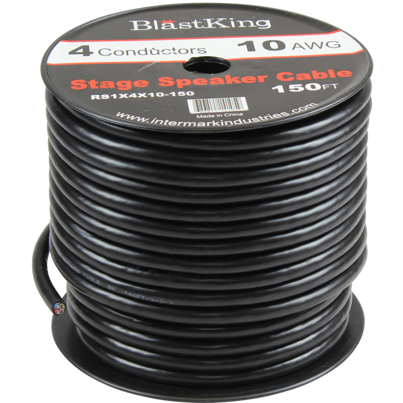 Blastking RS1X4X10-150 4-Conductor Speaker Cable