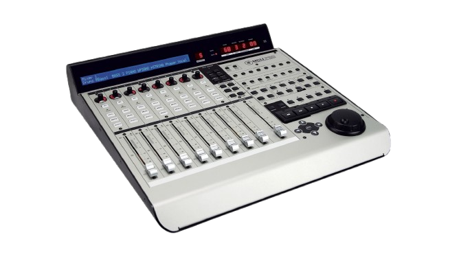 Mackie MCU Pro motor faders angle