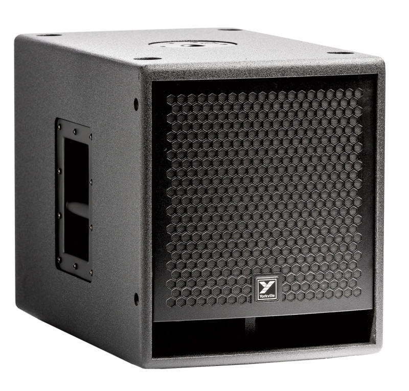 Yorkville PS12S powered subwoofer angle MINT