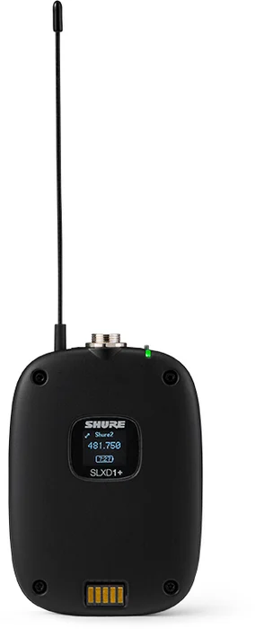 Shure SLXD1+ wireless bodypack front view