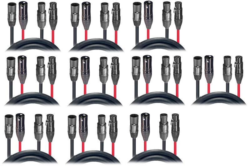 3ft DMX PowerKON Combo