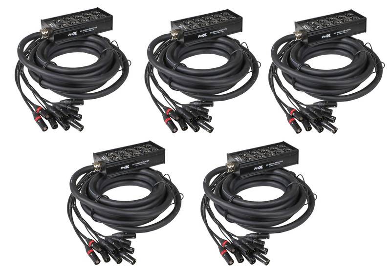 ProX XC-SB8XLR2CAT25 25ft XLR Stage Box