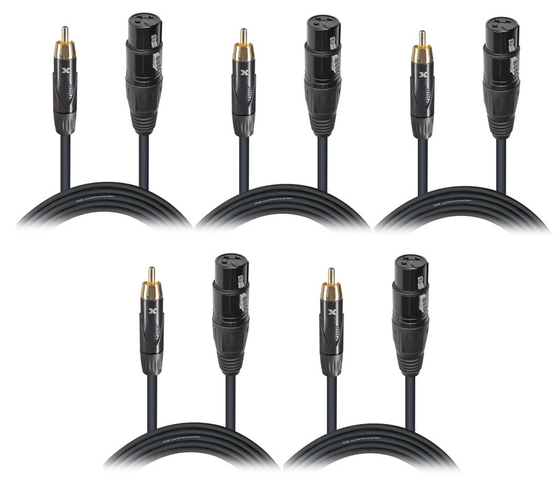 ProX XC-RXF05  studio XLR cable  5pack
