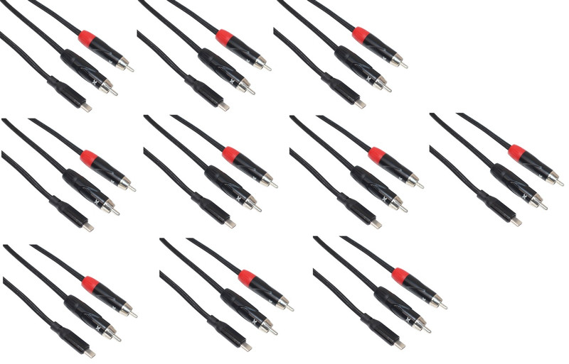 USB-C to dual RCA audio cable Bundle