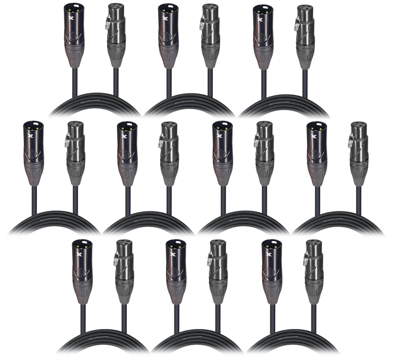 3 pin DMX cable connectors