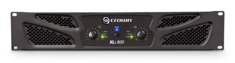 Crown XLi 800 front view Power Amplifier