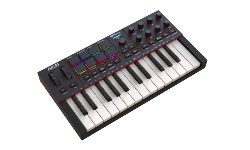 Akai MPK Mini IV top angle view