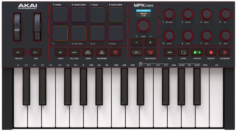 Akai MPK Mini IV top view