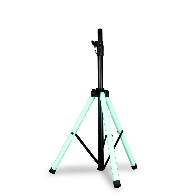 Tripod stand with glowing light legs.