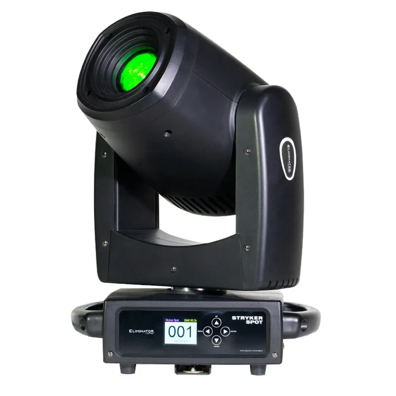 Stryker Spot moving head light in green.