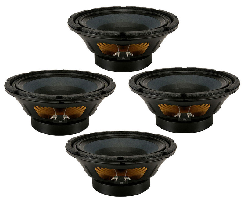 4x Eminence BETA-10CX 10" Coaxial Mid-Bass Woofer 500W Pro Audio 8-Ohms Speaker.