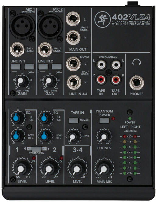 Mackie 402VLZ4 compact mixer front