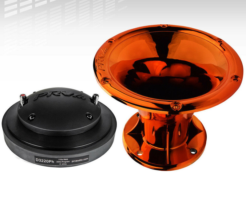 PRV D3220Ph 2" Phenolic Compression Driver 220W WGP14-50 Orange CR Horn 8-ohm.