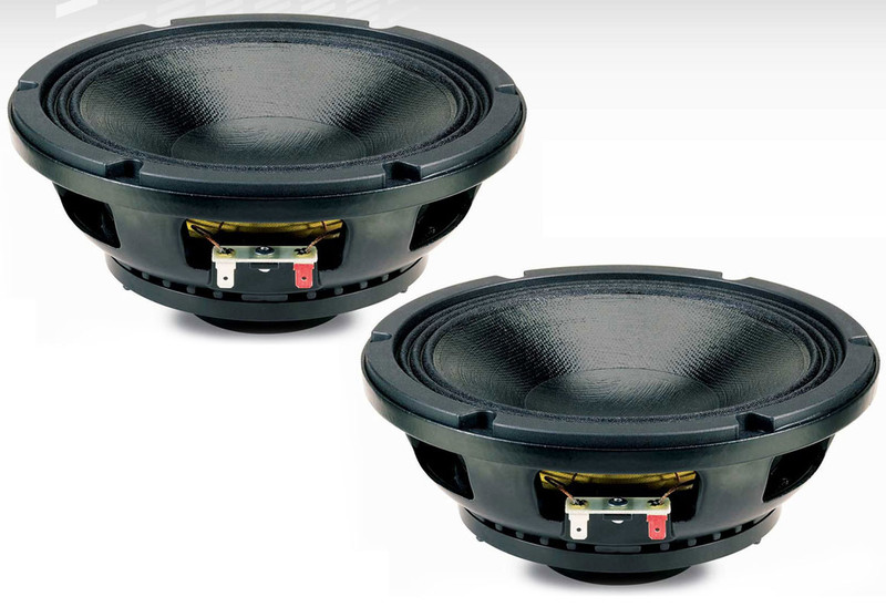 2x Eighteen Sound 8NMB420 8" Neodymium Mid-Bass Driver 280W AES 8-Ohms Speaker