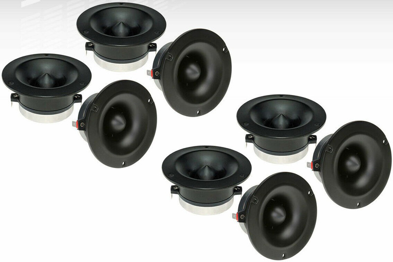 Eight B&C DE35 high-frequency drivers.