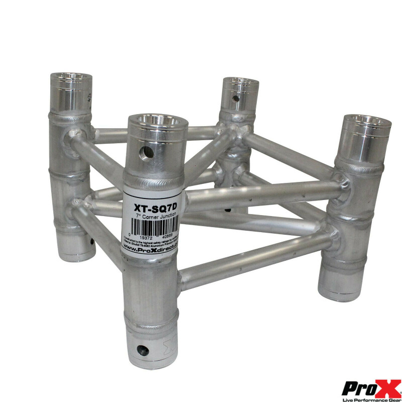 ProX XT-SQ7D 7.5 Degree Square Truss Two Way, Fixed Angle, Corner Connector 1Pc.