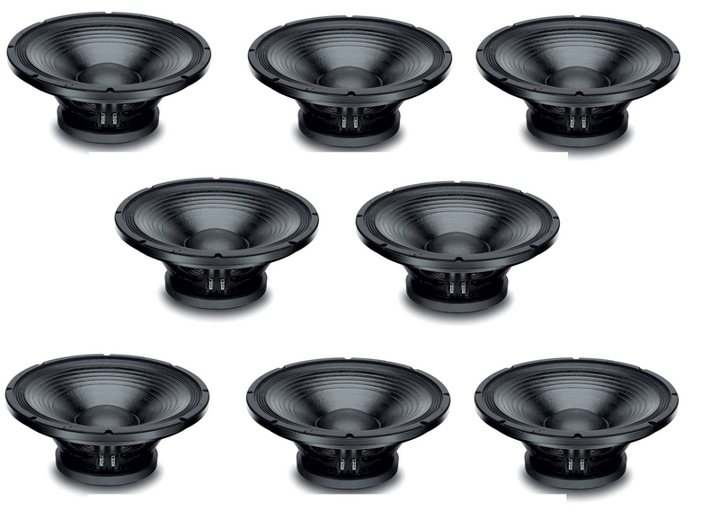 8x 18 Eighteen Sound 15MB700 Very High Output Mid-Bass Ferrite AES Power 400W